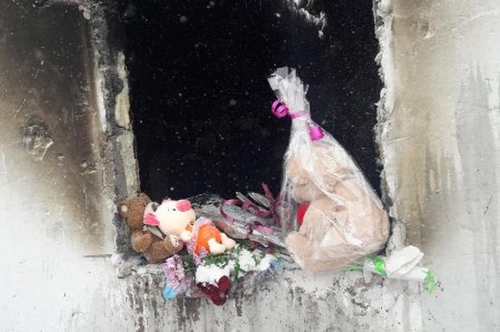 Астанада өрттен қаза болған бес баланы халық ақтық сапарға шығарып салды
