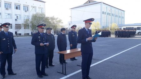 Қызылордалық полицейлер жазғы киім үлгісіне көшті
