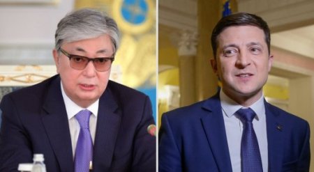 Тоқаев Зеленскийді құттықтады