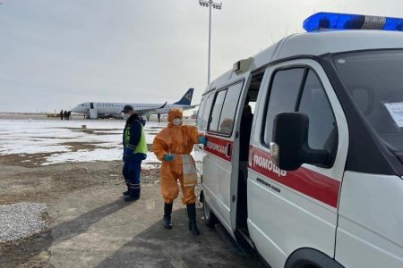 Қызылорда әуежайында коронавирусқа қарсы оқу-жаттығу өткізілді