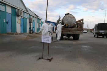 Аралда автокөлікпен залалсыздандыру шаралары жүргізілді